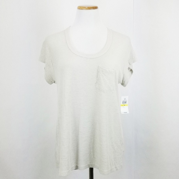 NWT Project Social T "Blaise Pocket Tee" Suede Tan Size Medium - Picture 1 of 5